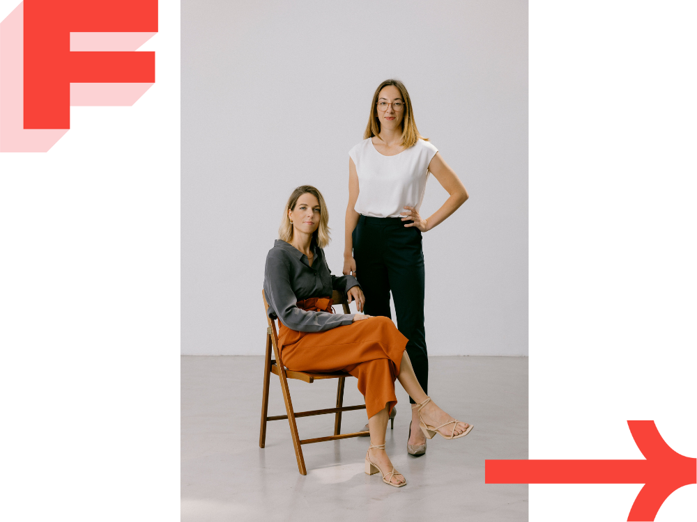 Amelia Suda und Carina Klaffl sind Co-CEO bei Female Founders